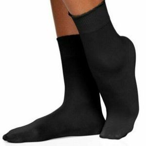 Berkshire Trend Womens Ankle High Socks Black NWT